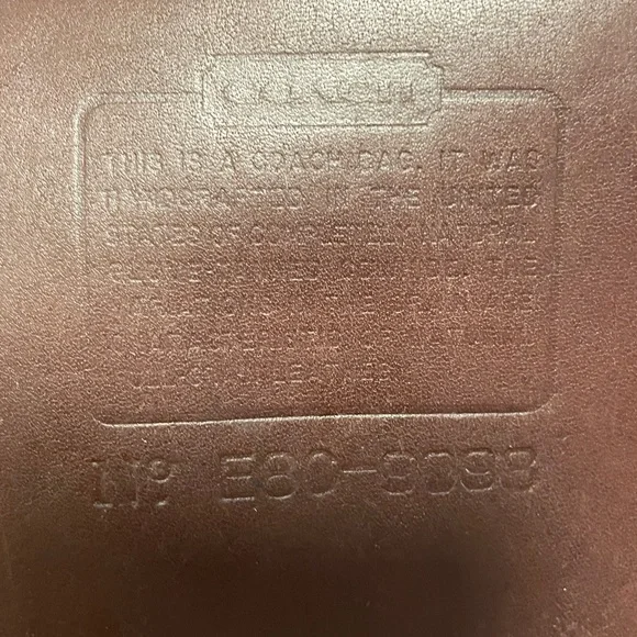 VINTAGE COACH TRIBECA SHOULDER BAG IN MAHOGANY - Picture 5 of 16